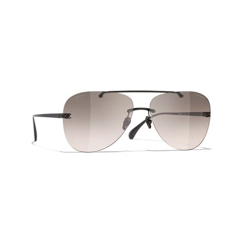 CHANEL Sunglasses: Pilot Sunglasses, titanium — Fashion